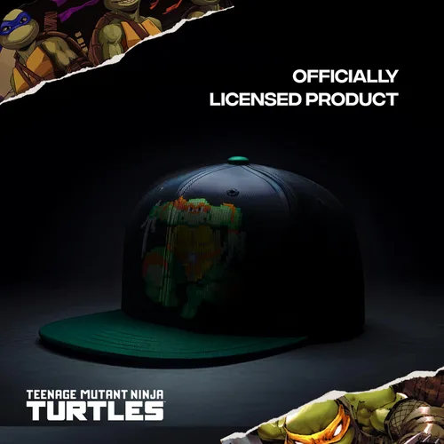 Vista 7 de Concept One Unisex-Adult Teenage Mutant Ninja Turtles Baseball Cap, TMNT Adult Skater Snapback Baseball Hat with Flat Brim