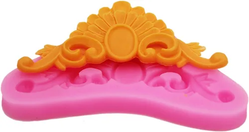 Vista 3 de Molde de silicona Art Deco para manualidades de azúcar, pasta de goma para decoración de pasteles