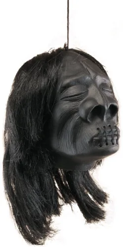 Vista 4 de Loftus Mini Shrunken Cabeza Colgante Halloween 3" Decoración Prop, Negro