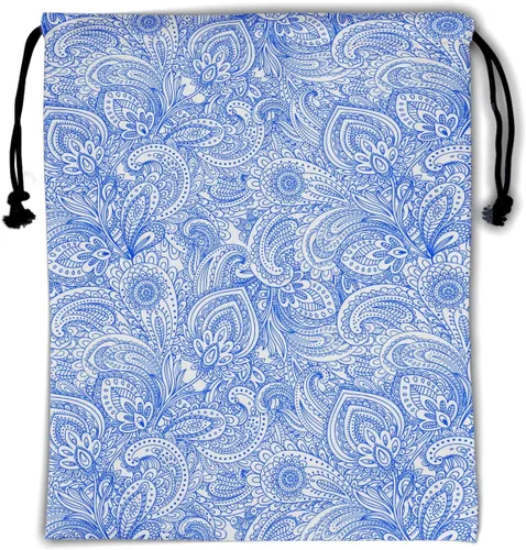 Vista 16 de Bolsa de agarre de gimnasia resistente al agua con cordón ajustable para Patrón de mármol de oro negro
