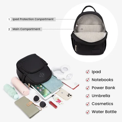 Vista 5 de LOVEVOOK Mini mochila pequeña y linda mochila de moda para niñas y mujeres