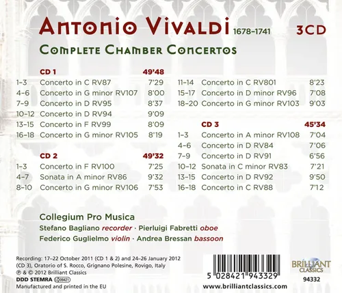 Vista 2 de Vivaldi Complete Chamber Concertos