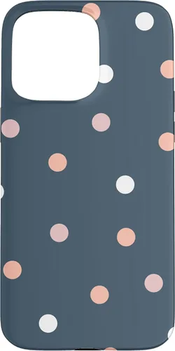 Vista 27 de iPhone 16 Polka Dot Gris Pastel Colorido, Mujeres Y Niñas Funda De Lunares