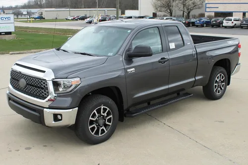 Vista 5 de Raptor Series Estribos escalones de 6 pulgadas estilo OEM aluminio negro compatible con 07-21 Tundra Double Cab