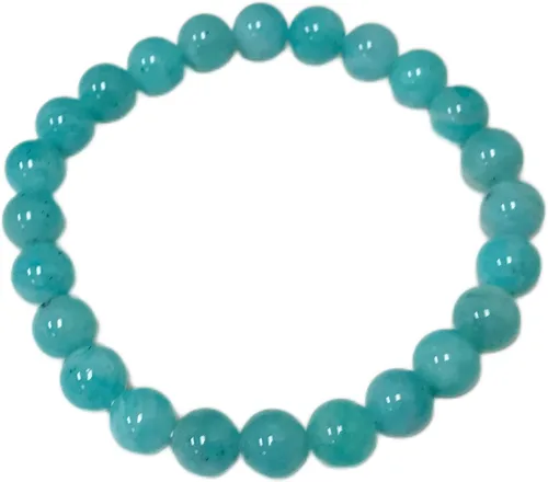 Vista 388 de Gem Avenue Handmade Round Bead Stretch Bracelet Unisex Natural Stone Beaded Jewelry for Men & Women, Elastic Wristband for Daily Wear