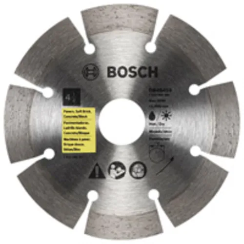 Vista 9 de Bosch DB441C Hoja de diamante de borde segmentado premium de 4 pulgadas para cortes ásperos universales