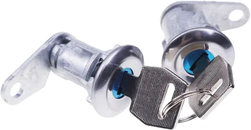 Vista 4 de JZGRDN Par de llaves de cilindro de cerradura de puerta 5070001 DL15504 para Ford E150 E250 E350