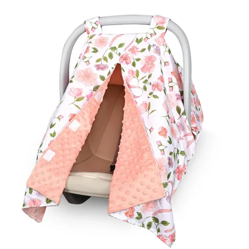 Vista 13 de TANOFAR Funda para Asiento de Coche para Bebé, Toldo para Asiento de Coche con Apertura Peekaboo para Bebés, Toldo Suave y Transpirable para Hoja