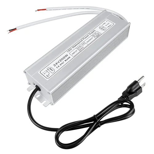 Vista 12 de inShareplus fuente de poder LED, 24V 40W IP67 impermeable para exteriores, transformador de bajo voltaje de CA 90-140V a CC 24V 1.7A, adaptador