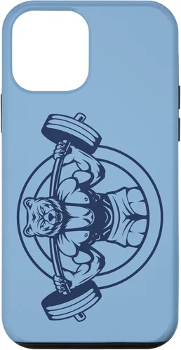 Vista 16 de iPhone 16 Bear Barbell diseño para culturistas caso de culturismo