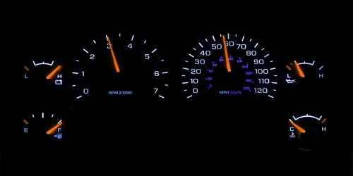 Vista 7 de HERCOO Bombillas LED azules para medidor de instrumentos, velocímetro, compatible con Dodge Ram 1500 2500 3500 2002-2006