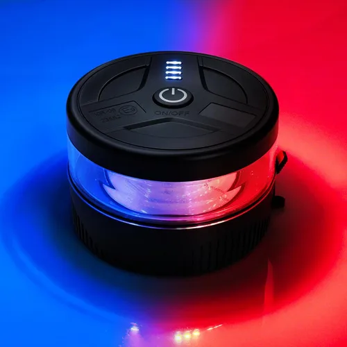 Vista 9 de NeaLia Luz de baliza inalámbrica magnética, luz estroboscópica USB-C, azul