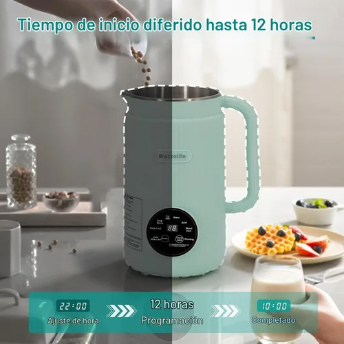 Vista 6 de 8 en 1 máquina automática del fabricante de la leche de la nuez, licuadora del fabricante de la leche de soja 40oz