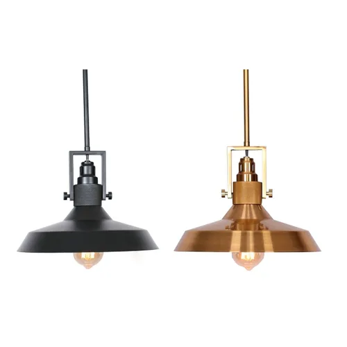 Vista 2 de Lámpara de Techo DKD Home Decor Negro Dorado Metal 50 W (2 Unidades)