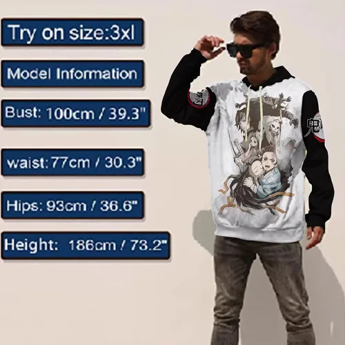 Vista 4 de Gouvplr Sudadera con capucha de anime para cosplay, sudadera con bolsillo