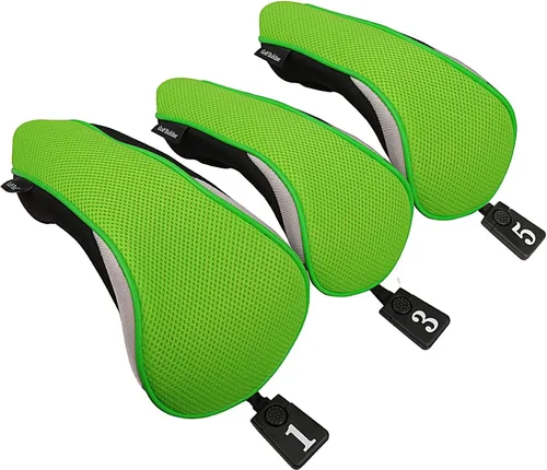 Vista 8 de Sword &Shield sports 3 unids/set conductor # 1 3 5 Fairway cubierta de madera del club de golf Headcover Negro