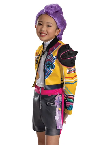 Vista 3 de Disfraz Clásico Rumi para Niña de KPop Demon Hunters Multicolor