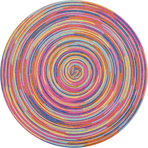 Vista 30 de SHACOS Juego de 4 manteles individuales redondos lavables de 15 pulgadas, de algodón, poliéster, trenzados, para mesa de comedor, boda, decoración