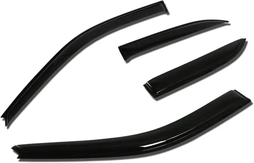 Vista 31 de Auto Dynasty 4 viseras adhesivas para ventana compatibles con Avalon de 4 puertas 2000 2001 2002 2003 2004 2000-2004, deflector protector de lluvia