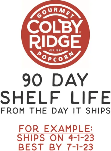 Vista 5 de Colby Ridge Palomitas de maíz gourmet artesanales sin gluten en tamaño grande para regalos y fiestas en paquete (5 galones, 80 tazas) (Azul bebé)