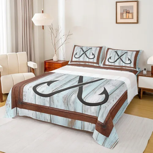 Vista 20 de Anchor Nautical - Juego de sábanas románticas para niños, tamaño individual, diseño de mariposas y lavanda morado, decoración de habitación de niños