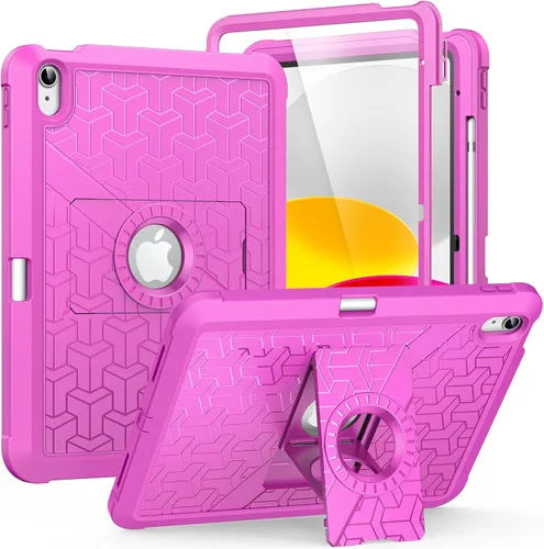 Vista 31 de MoKo Funda para iPad (A16) de 11ª/10ª generación 2025/2022, resistente a prueba de golpes, doble capa protectora de cuerpo completo, protector