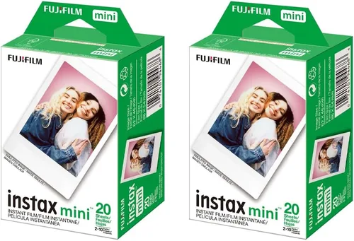 Vista 8 de FUJIFILM Instax Mini 12 - Cámara de película instantánea Color rosa floreciente, paquete que incluye película instantánea Instax Mini 40 Blossom