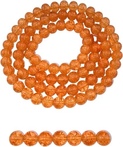 Vista 31 de DandS ltd Cuentas de cristal agrietadas para la fabricación de joyas, champán, pulseras vibrantes de bricolaje, collares, aretes, suministros