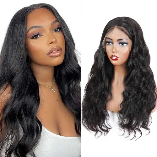 Vista 22 de Cabello humano ondulado con cierre frontal de encaje HD 4 x 4, cierre de encaje con cabello de bebé, cabello humano 100% virgen brasileño