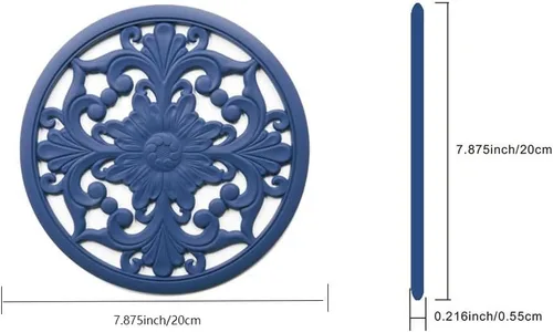 Vista 2 de Salvamanteles para platos calientes, salvamanteles de silicona, almohadillas calientes para cocina, salvamanteles para ollas y sartenes calientes