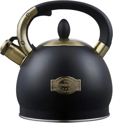 Vista 8 de Tetera de Té - Hervidor de 2.2 Quart para Estufa Silbante de Acero Inoxidable Ollas de Té para Estufa Silbante de Té