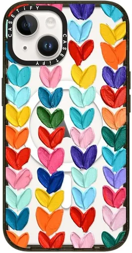 Vista 79 de CASETiFY Impact - Funda para iPhone 13 [protección contra caídas de 6.6 pies/compatible con Magsafe] Black Kingsnake, color negro transparente