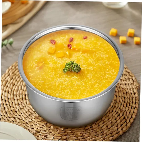 Vista 8 de Cabilock Inner Pot - Olla de cocina interior de 2 litros de acero inoxidable para arrocera de acero inoxidable, recipiente de repuesto para olla