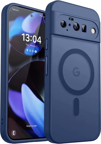 Vista 30 de CANSHN Funda magnética para Google Pixel 9 Pro XL (6.8 pulgadas), mejorada [protección completa de la cámara] [compatible con Magsafe]