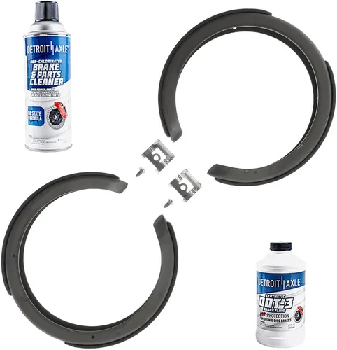 Vista 32 de Detroit Axle - Pinzas de freno traseras para el lado del pasajero + pastillas de freno de cerámica con herramientas de repuesto para Acura CL TL