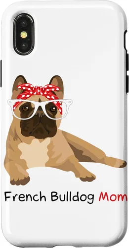 Vista 5 de French Bulldog Mom Bandana Womens Frenchie Case for iPhone 17