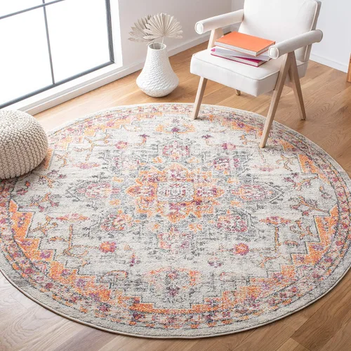 Vista 24 de Safavieh MAD473E - Tapete con diseño de medallón desgastado, bohemio elegante, colección Madison, no suelta pelos, fácil de cuidar, alto tránsito