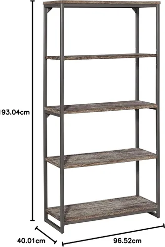 Vista 3 de Estante gris de 5 niveles Barnside de Home Styles