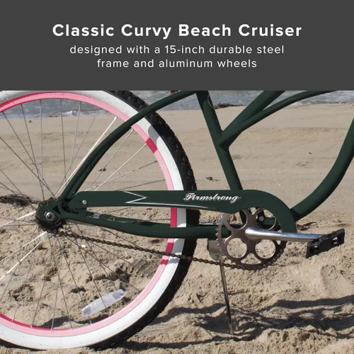 Vista 3 de Sixthreezero Urban Lady Beach Cruiser - Bicicleta híbrida de 3 velocidades para mujer
