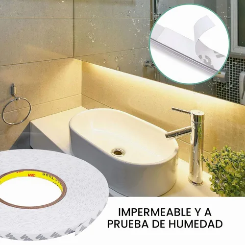 Vista 2 de Cinta de doble cara resistente, adhesivo súper fuerte, 164 pies x 0.39