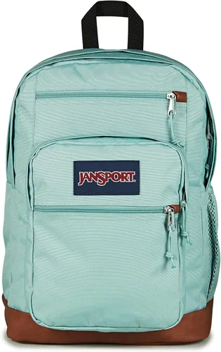 Vista 28 de JanSport Mochila genial con funda para laptop de 15 pulgadas, mochila grande para computadora con 2 compartimentos, correas ergonómicas, Negro