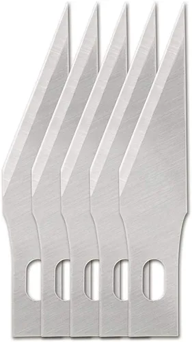 Vista 5 de Fiskars Exacto, cuchillo de precisión para manualidades, hoja multiusos con cubierta protectora, acero y 196010-1006 hojas número 11 estándar, 5