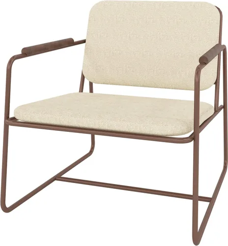 Vista 7 de Manhattan Comfort Whythe - Silla de piel sintética 2.0 con diseño de brazo de madera maciza, color negro