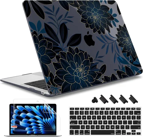 Vista 17 de May Chen Funda compatible con MacBook Air de 13 pulgadas (modelos A1369 y A1466, versión anterior 2010-2017), carcasa rígida de plástico