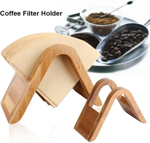 Vista 3 de soporte de filtro de café de, puede contener 100 filtros de cono de 4 tamaños, para el hogar/oficina/café/hotel, estante de almacenamiento de papel