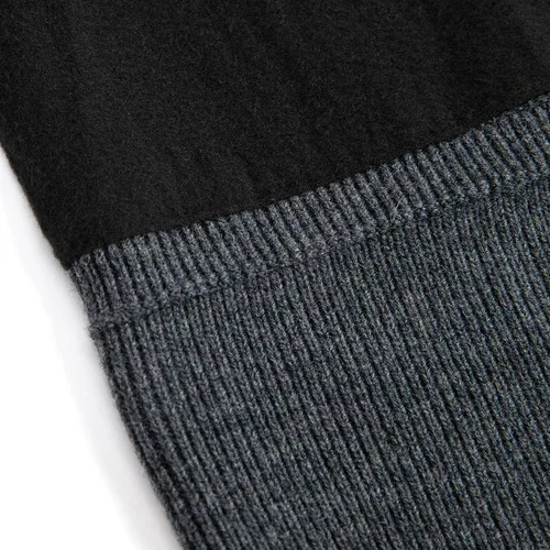 Vista 7 de Lallier Gorro de lana merino 100% con forro polar para hombres y mujeres, gorro de invierno cálido de punto acanalado de lana pura con caja de regalo