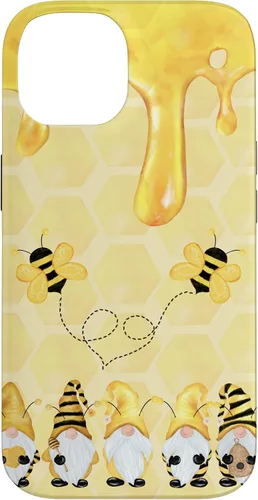 Vista 4 de Carcasa divertida para iPhone 16 con diseño de gnomos de abejorros para Halloween