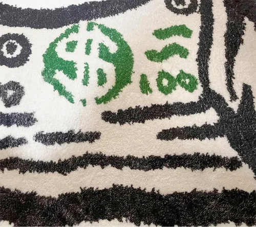 Vista 3 de Alfombra de billetes de 100 dólares para decoración del hogar, bonita alfombra de baño, alfombra de entrada lavable para dormitorio, baño, cocina