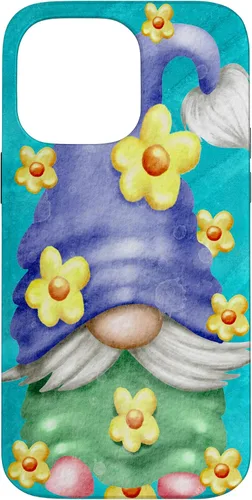 Vista 21 de Floral Spring Gnome for Garden Mom and Summer Cute Flower Case for iPhone 17