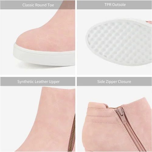 Vista 2 de Dream Pairs - Botines para mujer, al tobillo, con plataforma